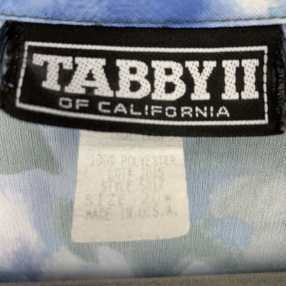 Vtg Tabby II Womens 20 Button Up Blouse‎ Multicolor Floral Artsy Watercolor USA - Picture 4 of 9
